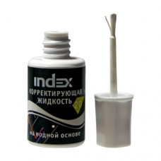 Корректирующая жидкость INDEX, с кисточкой, 20мл, на водной основе